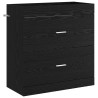Meuble sous lavabo de salle de bain Chêne noir 625293625293