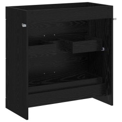 Meuble sous lavabo de salle de bain Chêne noir 625293625293
