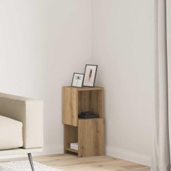 Meuble d'angle 25,5x25x55cm Bois d'ingénierie Chêne artisanal 625296625296