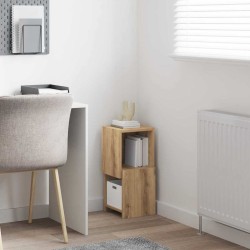 Meuble d'angle 25,5x25x55cm Bois d'ingénierie Chêne artisanal 625296625296