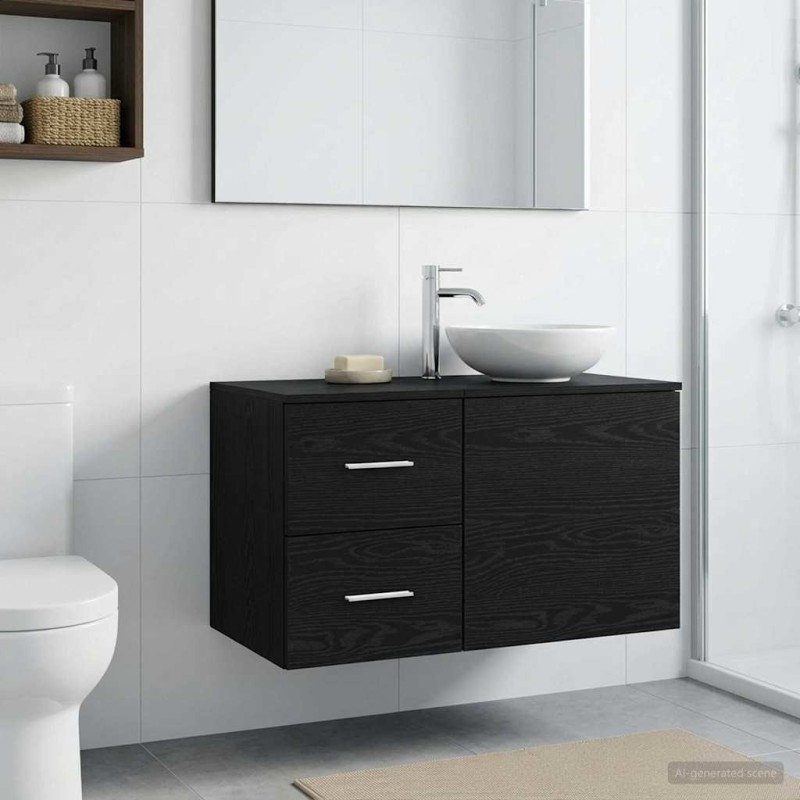 Meuble de Salle de Bain In-between Chêne noir 30 x 44,5 x 50 cm 625297625297