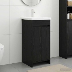 Meuble de salle de bain avec évier Chêne noir 42 x 40 x 84,5 cm 625305625305