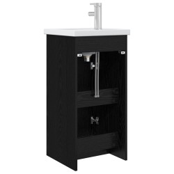 Meuble de salle de bain avec évier Chêne noir 42 x 40 x 84,5 cm 625305625305