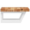 Étagère de vasque murale acier et bois massif d'acacia 625307625307
