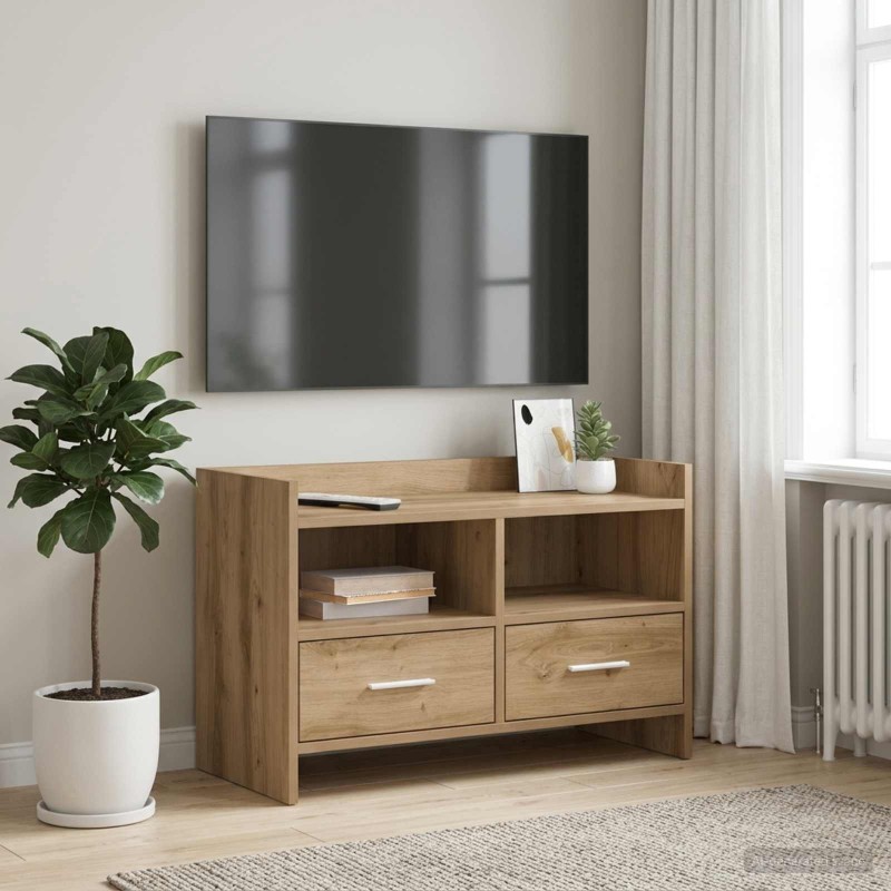 Meuble TV 71,5 x 33 x 47 cm Chêne artisanal Bois d'ingénierie 625310625310