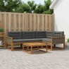Ensemble de canapés d'extérieur 5 pcs Naturel et Anthracite 625311625311