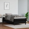 Matelas de lit à ressorts ensachés fermeté moyenne Noir 100x200x20cm Similicuir 625314625314