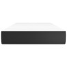 Matelas de lit à ressorts ensachés fermeté moyenne Noir 100x200x20cm Similicuir 625314625314