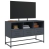 Meuble TV anthracite 100,5x39x60,5 cm acier 625315625315
