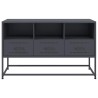 Meuble TV anthracite 100,5x39x60,5 cm acier 625315625315