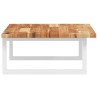 Étagère de vasque murale acier et bois massif d'acacia 625320625320