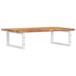 Étagère de vasque murale acier et bois massif d'acacia 625320625320