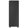 Cabinet roulant Gris 53 x 39 x 103 cm Bois de Pin Massif 625321625321