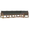 Ensemble de canapés d'extérieur 5 pcs Naturel et Anthracite 625323625323