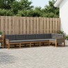 Ensemble de canapés d'extérieur 6 pcs Naturel et Anthracite 625329625329