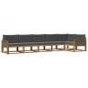 Ensemble de canapés d'extérieur 6 pcs Naturel et Anthracite 625329625329