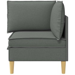 Canapé d'angle avec rangement Gris foncé Tissu 625333625333