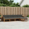 Ensemble de canapés d'extérieur 5 pcs Naturel et Anthracite 625337625337