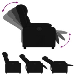 Fauteuil inclinable noir tissu 625338625338