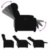 Fauteuil inclinable noir tissu 625338625338