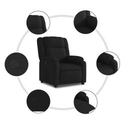 Fauteuil inclinable noir tissu 625338625338