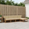 Ensemble de canapés d'extérieur 5 pcs Naturel et Beige 625339625339