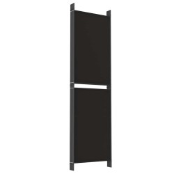 Cloison de séparation 6 panneaux Noir 300x180 cm Tissu 625343625343
