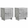 Cabinet de chevet 2 pcs Gris béton 43 x 34,5 x 50 cm 625346625346