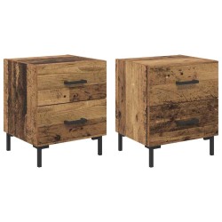 Cabinet de chevet 2 pcs Bois ancien 40 x 35 x 47,5 cm 625349625349