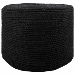Corde Noir 0,8 x 0,8 x 10000 cm Coton 625354625354