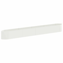Jardin surélevé Blanc 380 x 40 x 40 cm Acier 625355625355