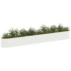 Jardin surélevé Blanc 380 x 40 x 40 cm Acier 625355625355