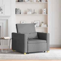 Canapé-lit escamotable simple Gris foncé 90 x 165 x 87 cm tissu 625360625360