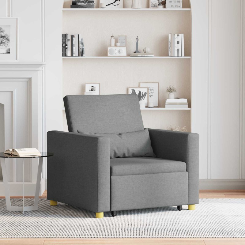 Canapé-lit escamotable simple Gris foncé 90 x 165 x 87 cm tissu 625360625360