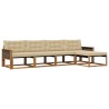 Ensemble de canapés d'extérieur 5 pcs Naturel et Beige 625361625361