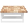 Étagère de vasque murale acier et bois massif d'acacia 625362625362