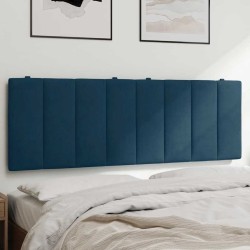 Coussin de tête de lit Hanko bleu 140 cm velours 625365625365