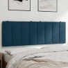 Coussin de tête de lit Hanko bleu 140 cm velours 625365625365