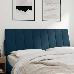 Coussin de tête de lit Hanko bleu 140 cm velours 625365625365