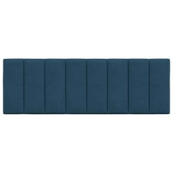Coussin de tête de lit Hanko bleu 140 cm velours 625365625365