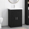 Ensemble de mobilier de salle de bain Chêne noir 625367625367