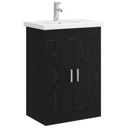 Ensemble de mobilier de salle de bain Chêne noir 625367625367