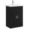 Ensemble de mobilier de salle de bain Chêne noir 625367625367
