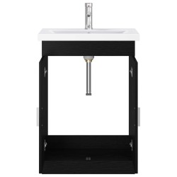 Ensemble de mobilier de salle de bain Chêne noir 625367625367