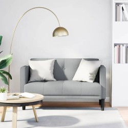 Canapé deux places gris clair 111 cm en tissu 625369625369