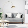 Canapé deux places gris clair 111 cm en tissu 625369625369