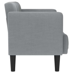 Canapé deux places gris clair 111 cm en tissu 625369625369