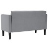 Canapé deux places gris clair 111 cm en tissu 625369625369