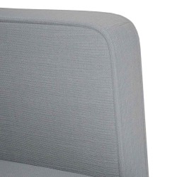Canapé deux places gris clair 111 cm en tissu 625369625369