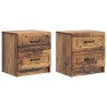 Cabinet de chevet 2 pcs Bois ancien 43 x 34,5 x 44,5 cm 625374625374